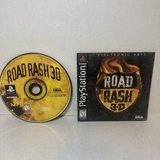 Road Rash 3D [Black Label] (PlayStation 1, 1998) PS1 Game Disc & Manual Only