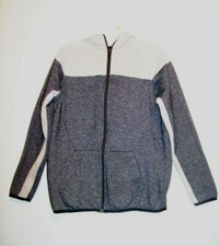 Arizona Boys Two Tone Gray Hoodie Sweatshirt Size Medium 10-12 EUC  