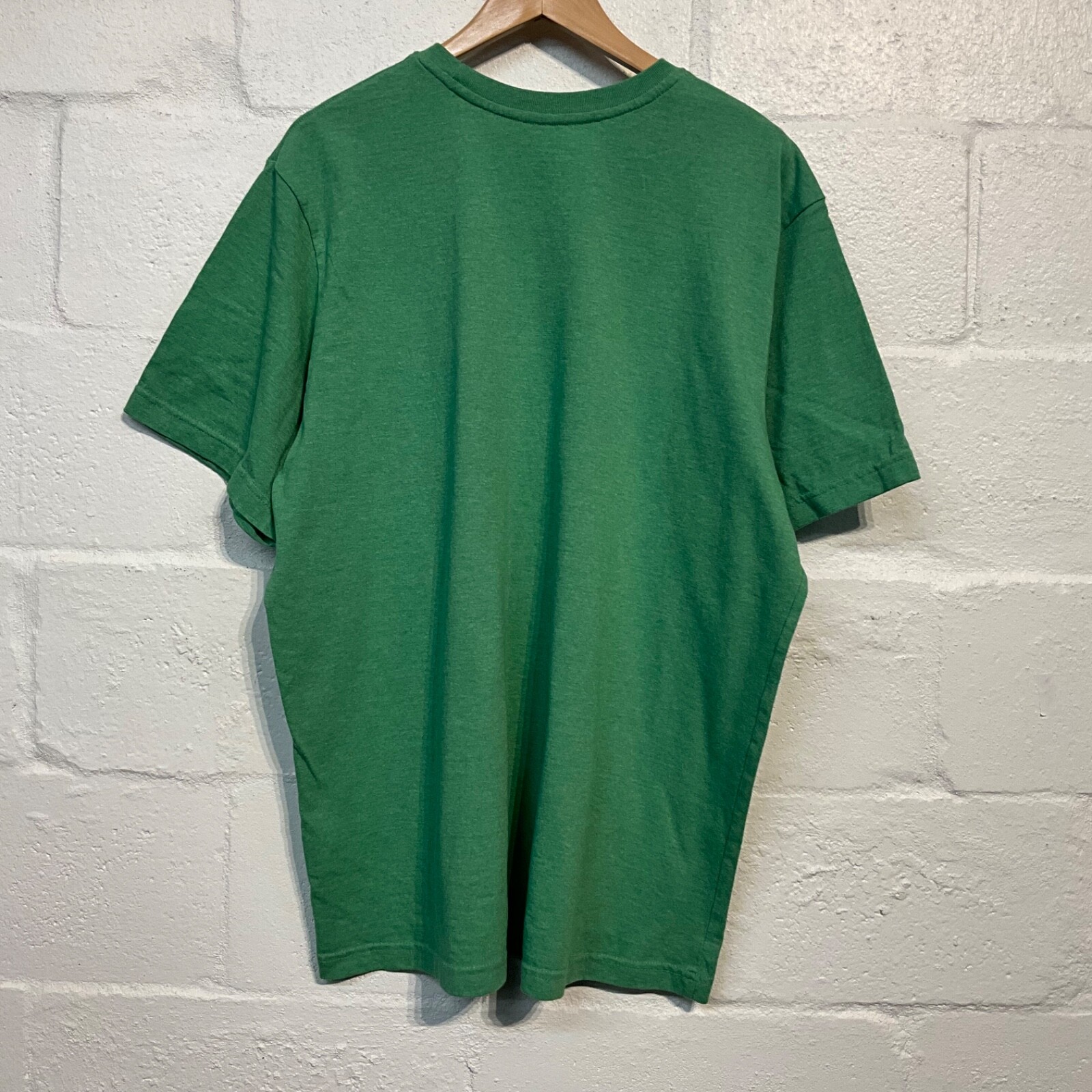 Basic Editions T Shirt - Solid Green Top Cotton T… - image 6
