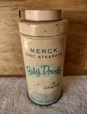 Vintage Advertising - Merck Baby Talcum Powder Tin