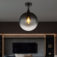 Deckenlampe Deckenleuchte Wohnzimmerleuchte Rauchglas Biglight