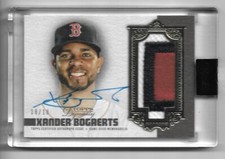 Xander Bogaerts 2019 Topps Dynasty 3 Color Patch Auto Autograph #08/10  Red Sox