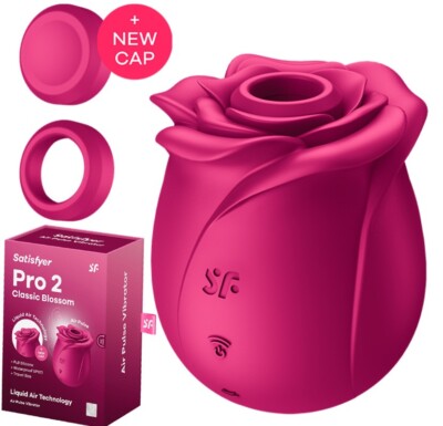 Vibrator Klitoris Sauger Satisfyer Pro 2 Classic Blossom Sextoys wasserdicht AIR