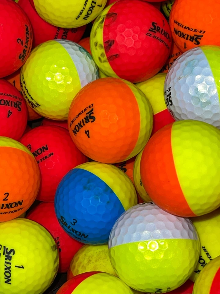 36 Matte Colored Srixon Divide Star Mix Golf Balls - 2A/3A Grades AA / AAA - Image 2 of 2