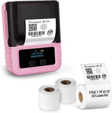Phomemo M120 Label Makers Portable Bluetooth Thermal Wireless Printer Lot