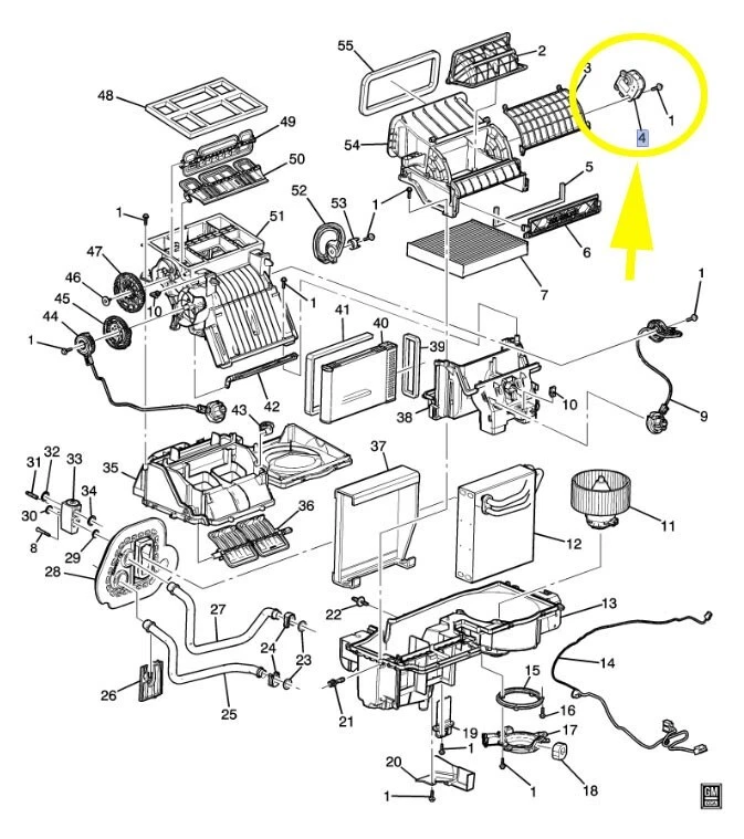 Привод впуска воздуха для 2012-2020 Chevrolet Aveo / Sonic - Изображение 3 из 3