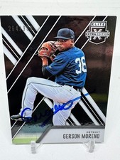 2017 Elite Extra Edition Gerson Moreno #189 SIGNED St. Louis Cardinals /999