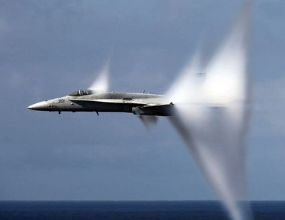 Plane FA-18C Hornet Supersonic - 8'' x 10'' Photo Print