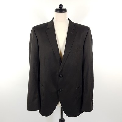 Strellson Jacket Coat Jonez-E Mens Size 54 Gray Wool Cotton Jacket Coat