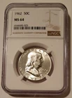 1962 Franklin Half Dollar MS64 NGC