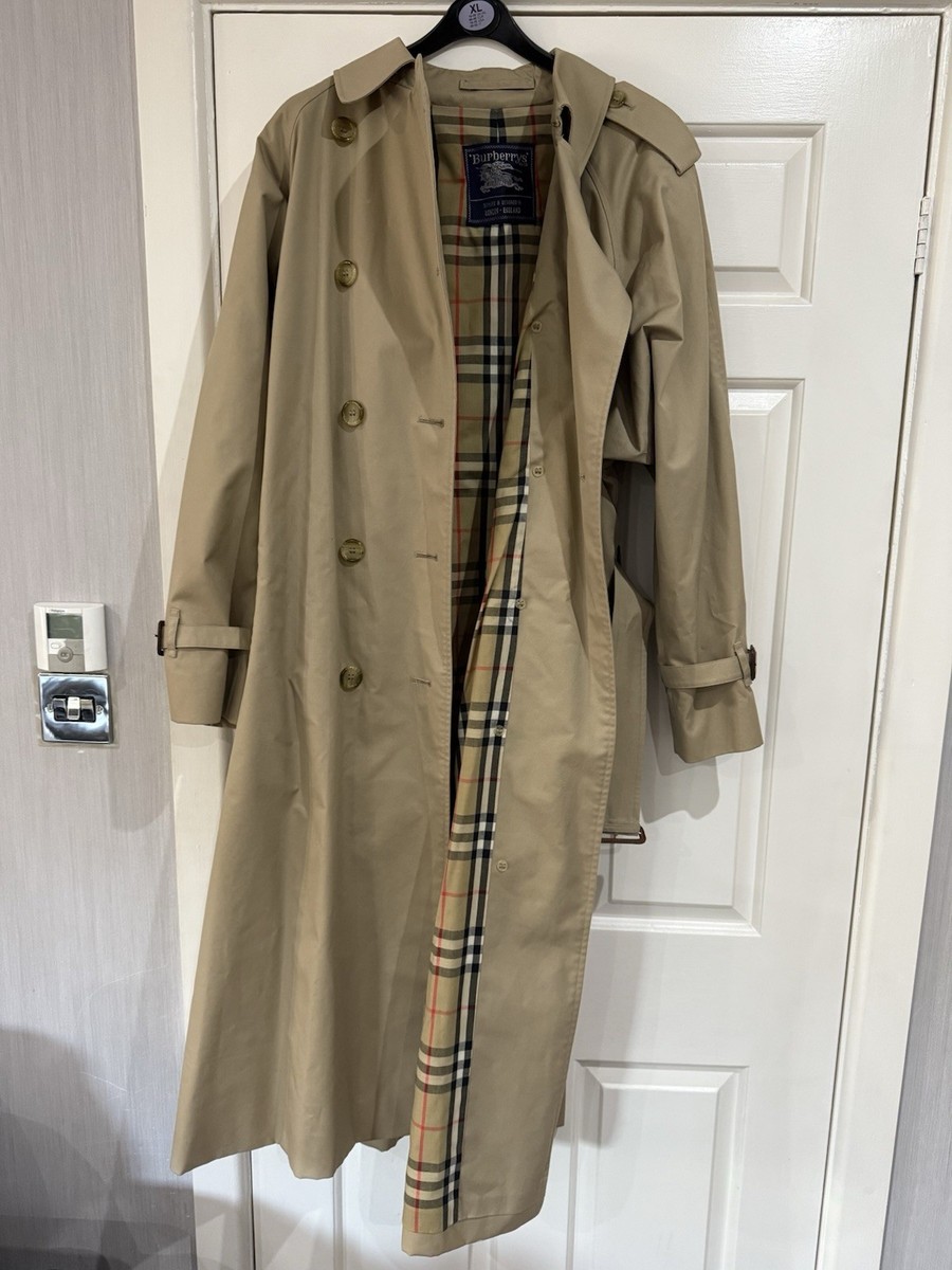 Burberry Vintage Trench Coat Women 70's Style, Long Fit | eBay UK