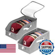 Livelab Hat Organizer for Baseball Caps, Hat Storage Holder Container for Closet
