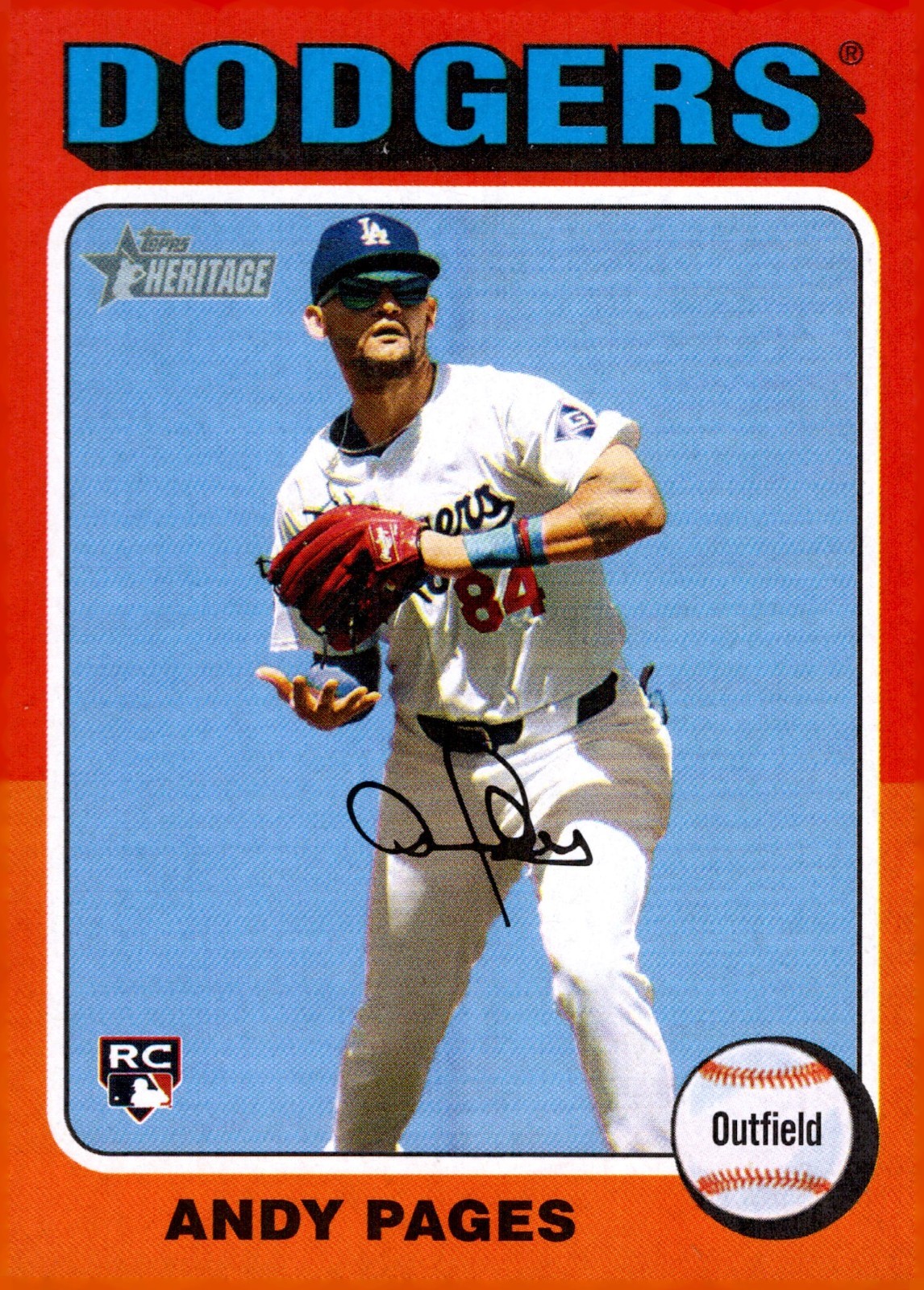 2024 TOPPS HERITAGE HIGH NUMBER IMAGE VARIATION #696 ANDY PAGES RC