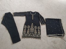 Women's Maria B 3 Piece Size 8/10 Brand New Colour Black