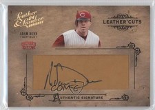 2004 Donruss Leather & Lumber Cuts Glove 34/192 Adam Dunn #LC-1 Auto b9e