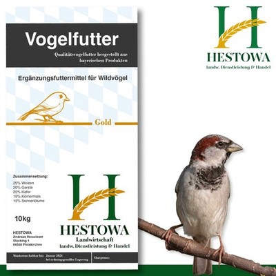 10 kg Gold Vogelfutter Ergänzungsfutter Wildvögel Streufutter 4 Jahreszeiten