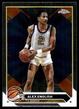 Alex English 2023-24 Topps Chrome #26 Nuggets NBA READ FREE SHIP AutographDen