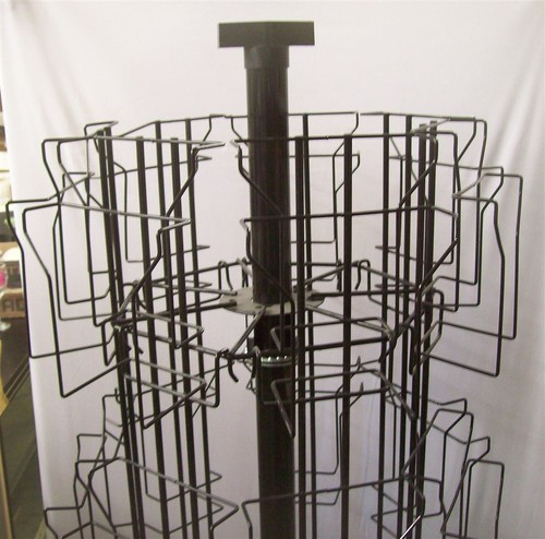 Store Display Fixtures 70 Pocket Floor Model Card Spinner Display Rack ...
