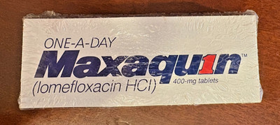 Pharma Advertising Magnets Maxaquin NEW stack of approx 25 sealed in plastic