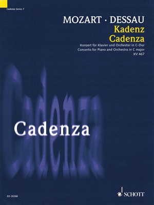 Mozart Cadenza Concerto for Piano & Orchestra C Major K 467 Solo Sheet Music