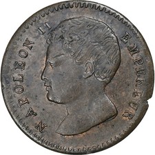 [#1502505] France, Napoleon II, 1/2 Franc, 1816, Brussels, ESSAI, Bronze, AU