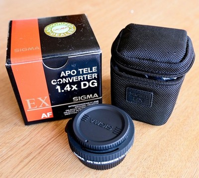 Sigma AF APO  1.4x EX DG Teleconverter for Nikon F Mount Sharp & Clean Glass
