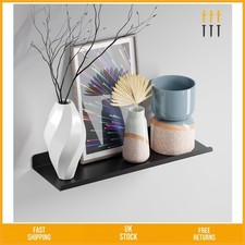 Sleek Metal Floating Wall Shelf Vinyl Record Display Picture Ledge 30cm 1pc
