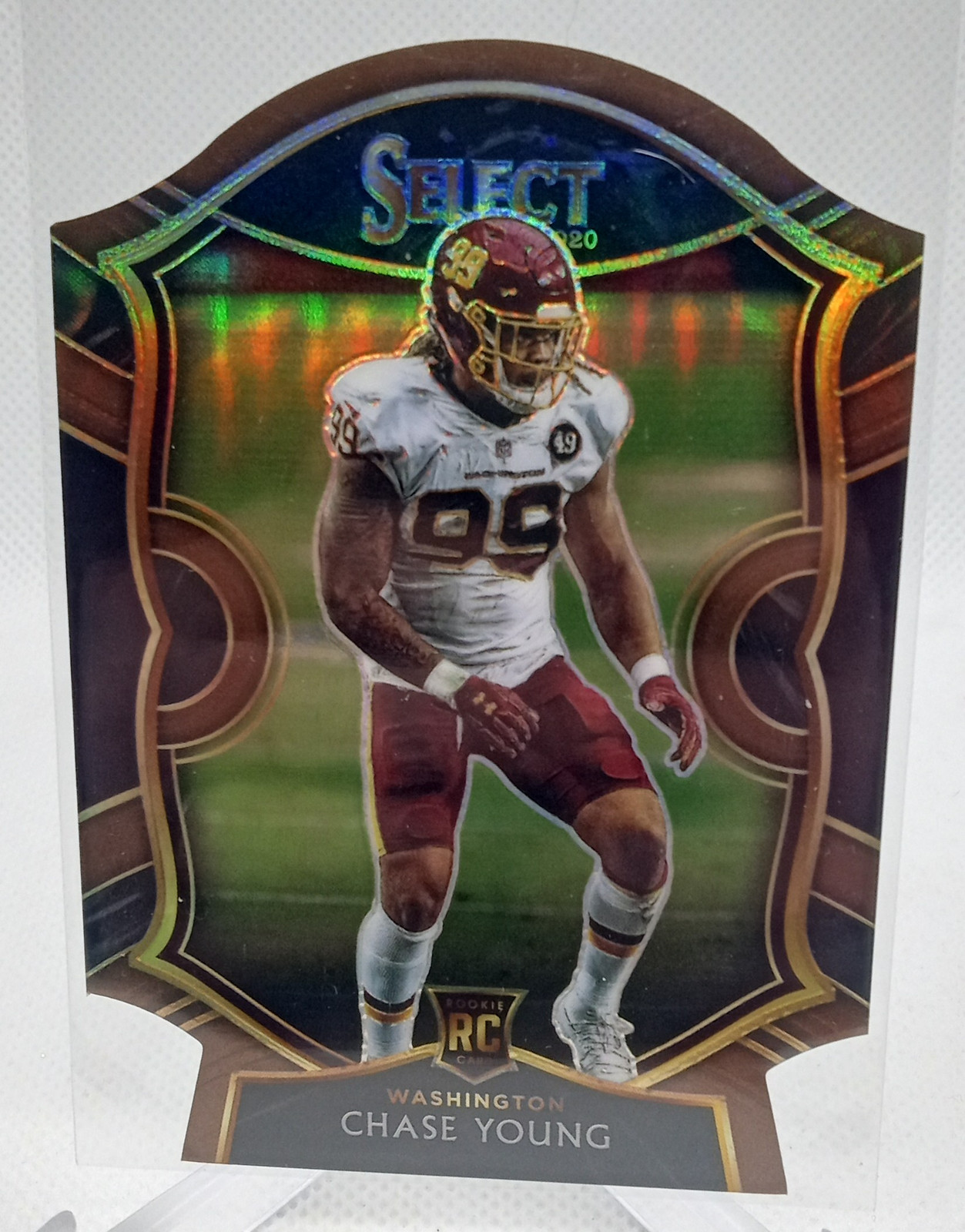 2020 Panini Select #64 Chase Young Copper Prizm Die Cut #/355 Rookie