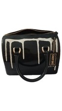 Furla Candy Bag borsa con manici donna nera gomma grafica piccola