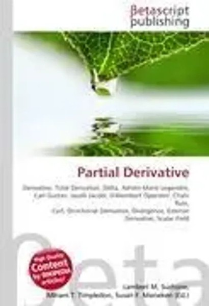 Lambert M. Surhone (U. A.) | Partial Derivative | Taschenbuch | Englisch (2026)-image