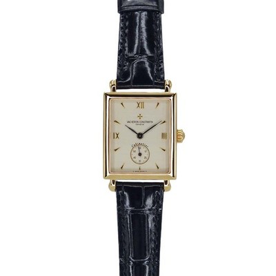 Vacheron Constantin 91001 000J 26x30mm K18 YG Leather Manual Cal.1017 #KN150