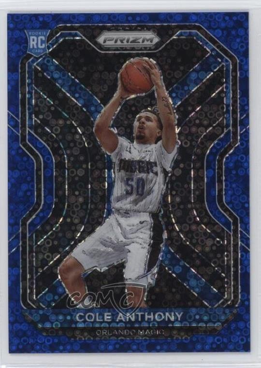 2020-21 Panini Prizm Fast Break Blue Prizm 101/175 Cole Anthony #292 0d0q