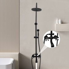 Wall Mounted Shower Faucet System, Exposed Sh...
