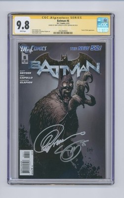BATMAN #6 CGC SS 9.8 Signed by SCOTT SNYDER & GREG CAPULLO 1st COURT OF OWLS