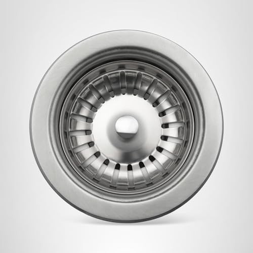 Kraus Kitchen Sink Stainless Steel Drain Assembly DRAINER Fits Std. 3.5 & 4" Ope