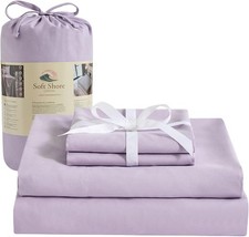 Bamboo Queen Sheet Set - 4 Piece Ultra Soft Breathable Summer Bedding - 16