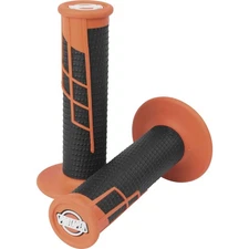 Protaper Clamp-On Half-Waffle Grips Orange/Black 021665