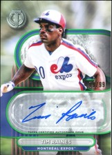 2024 Topps Tribute Tim Raines TA-TR Autograph Auto Green 79/99