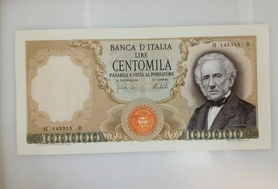 Lire 100000 A. Manzoni 6/02/1974 - Bild 1 von 2