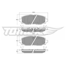 Satz Bremsbeläge Bremsklötze hinten für Jeep Wrangler 4 JL | 24450558