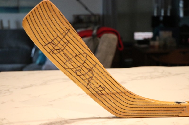 Adam Oates Detroit Red Wings Autographed Hockey Stick - Includes COA