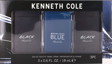 Kenneth Cole by Kenneth Cole Men Set:Black Black Moonlight Blue 0.6 0.6 0.6oz 