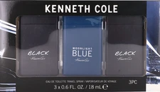 Kenneth Cole by Kenneth Cole Men Set:Black+Black+ Moonlight Blue (0.6+0.6+0.6oz)