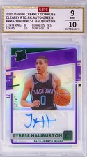 2020-21 Panini Clearly Donruss Tyrese Haliburton Auto Green Rated Rookie /25 🟢