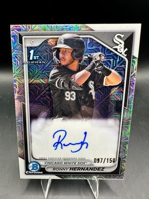 2024 Bowman Chrome Ronny Hernandez 1st HTA Choice Auto /150 White Sox #CPA-RHE