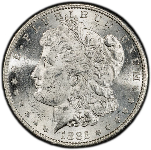 1885-S Morgan Silver Dollar - PCGS GOLD SHIELD MS62 - GORGEOUS BETTER DATE!