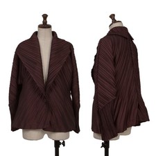 ISSEY MIYAKE Pleated Switching 1B Jacket Size 2 K-160606 