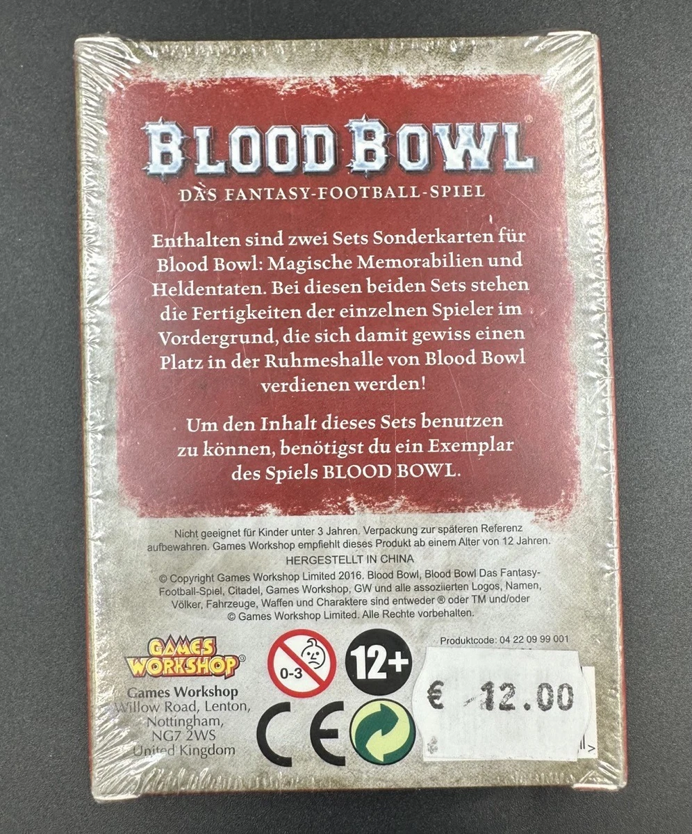 Blood Bowl Sonderkarten Ruhmeshalle – Deutsch – NEU & OVP