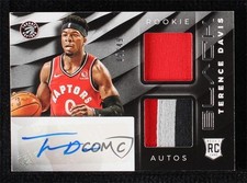 2019 Panini Black Rookie Memorabilia Silver 5/49 Terence Davis #RM-TD Auto 0d44