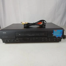 RCA VR605HF VCR 4 Head Player Video Recorder HI FI STEREO No Remote WORKS!